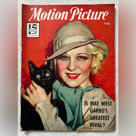 Motion Picture Magazine July 1933, Glenda Farrell - Picture 1 of 6